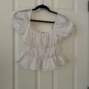Miss Selfie White Crop Top